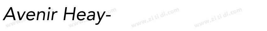 Avenir Heay字体转换